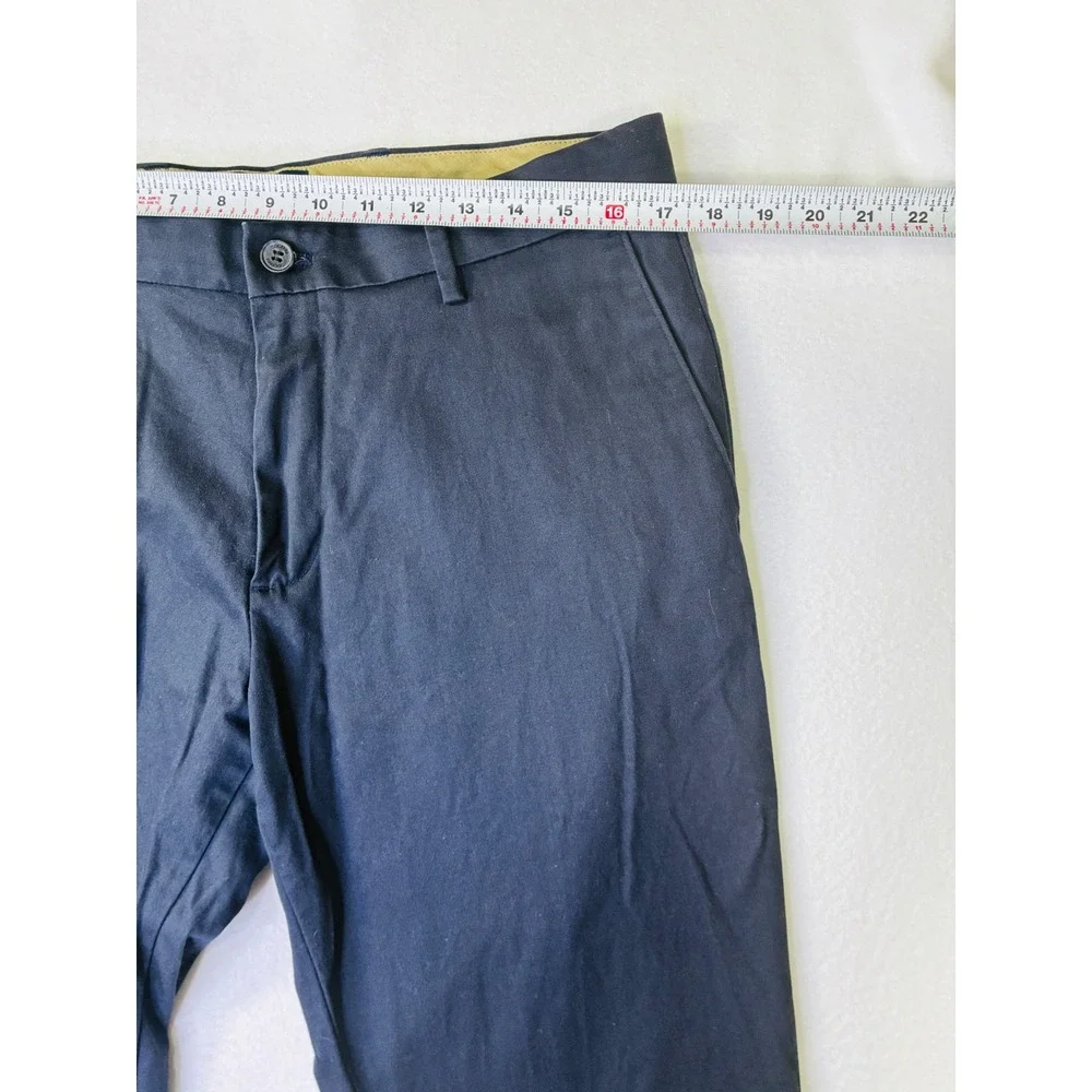 Dockers Mens Flex Straight Fit Chino Pants Navy Blue Cotton Blend Twill 34x32